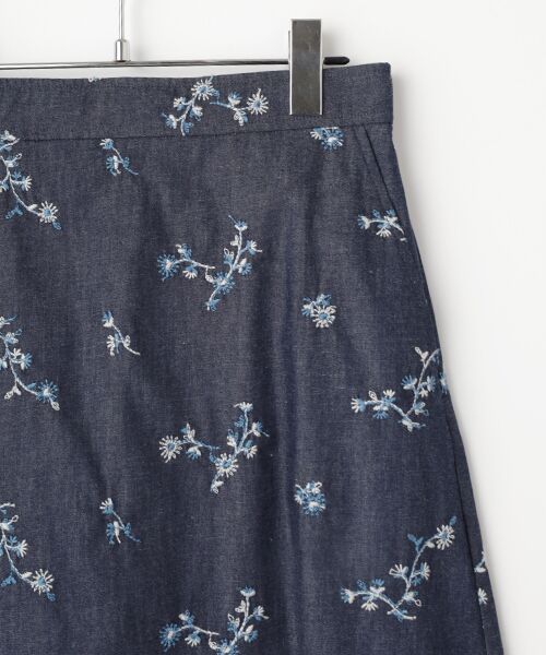 TABASA / タバサ デニムスカート | エンブロイダリーデニムスカート | 詳細2