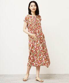 TABASA / タバサ ロング・マキシ丈ワンピース | ペーズリープリントワンピース