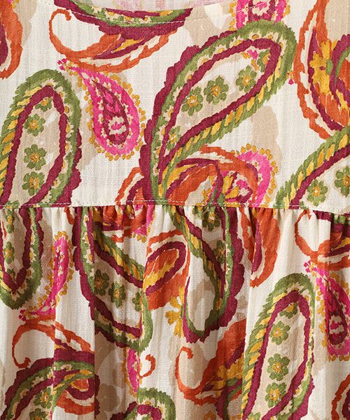 TABASA / タバサ ロング・マキシ丈ワンピース | ペーズリープリントワンピース | 詳細1