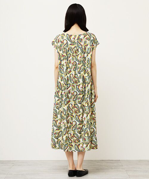 TABASA / タバサ ロング・マキシ丈ワンピース | ペーズリープリントワンピース | 詳細10
