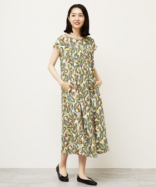 TABASA / タバサ ロング・マキシ丈ワンピース | ペーズリープリントワンピース | 詳細11