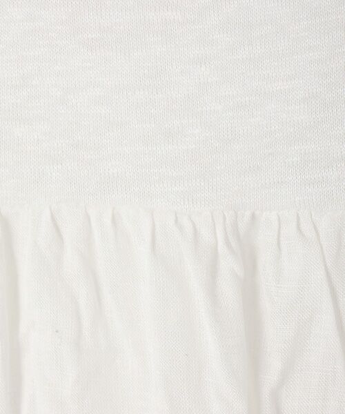 TABASA / タバサ ロング・マキシ丈ワンピース | リネンボイル×天竺 異素材ワンピース | 詳細10