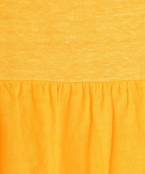 TABASA / タバサ ロング・マキシ丈ワンピース | リネンボイル×天竺 異素材ワンピース | 詳細12