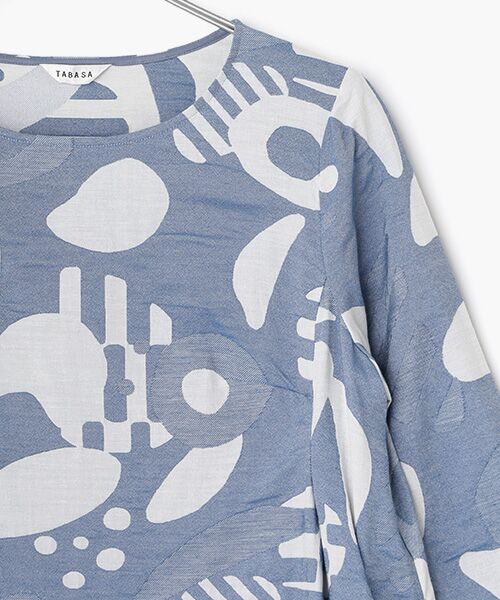 TABASA / タバサ チュニック | キカ柄風通ジャガードチュニック | 詳細3