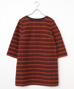 TABASA / タバサ チュニック | ブロックカットジャガードチュニック