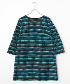 TABASA / タバサ チュニック | ブロックカットジャガードチュニック