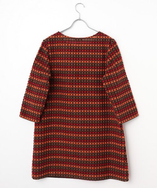 TABASA / タバサ チュニック | ブロックカットジャガードチュニック | 詳細1