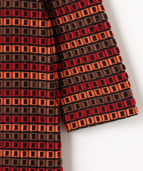 TABASA / タバサ チュニック | ブロックカットジャガードチュニック | 詳細3