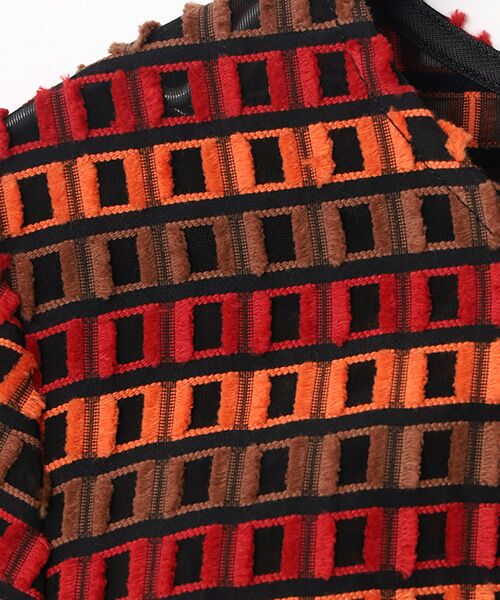 TABASA / タバサ チュニック | ブロックカットジャガードチュニック | 詳細6