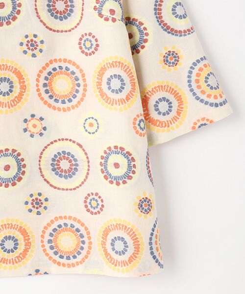 TABASA / タバサ チュニック | モザイクカットジャガード七分袖チュニック | 詳細3