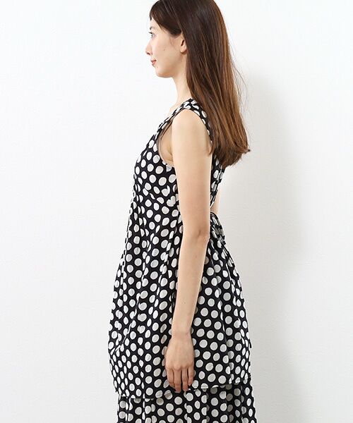 TABASA / タバサ チュニック | コットンローン×ドットプリントチュニック | 詳細2