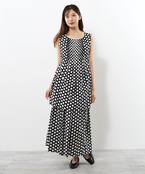 TABASA / タバサ チュニック | コットンローン×ドットプリントチュニック | 詳細4