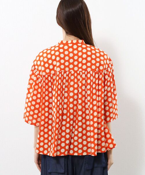 TABASA / タバサ シャツ・ブラウス | コットンローン×ドットプリントブラウス | 詳細6