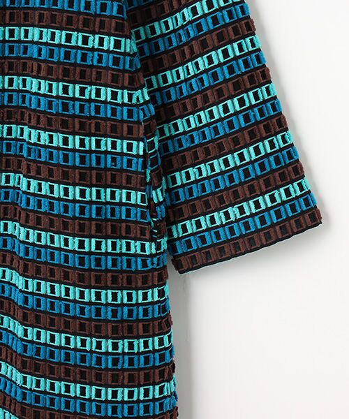 TABASA / タバサ その他アウター | ブロックカットジャガードコート | 詳細4