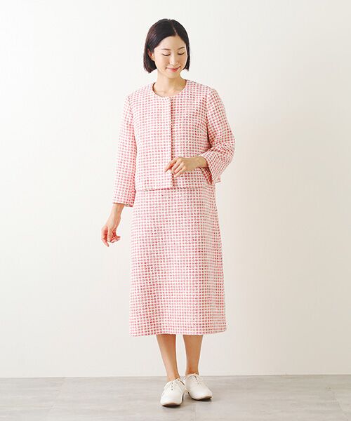 TABASA / タバサ ノーカラージャケット | ラッセルツイードジャケット | 詳細8