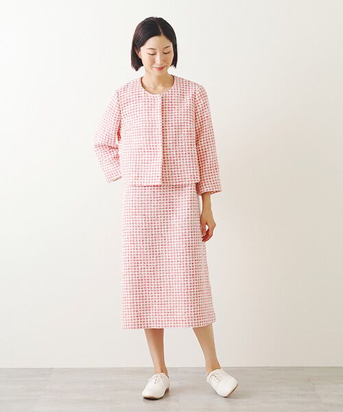 TABASA / タバサ ノーカラージャケット | ラッセルツイードジャケット | 詳細9