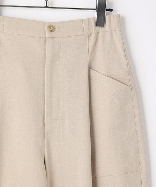 TABASA / タバサ その他パンツ | 麻混ストレッチオックスパンツ | 詳細3
