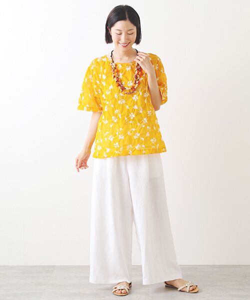 TABASA / タバサ その他パンツ | レーヨン/リネン キャンブリックパンツ | 詳細13