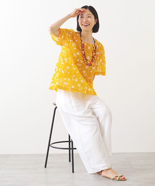 TABASA / タバサ その他パンツ | レーヨン/リネン キャンブリックパンツ | 詳細14