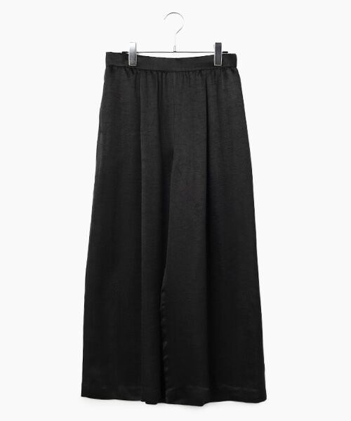 TABASA / タバサ その他パンツ | ワッシャーサテンパンツ（クロ）