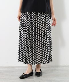 TABASA / タバサ ロング・マキシ丈スカート | コットンローン×ドットプリントスカート