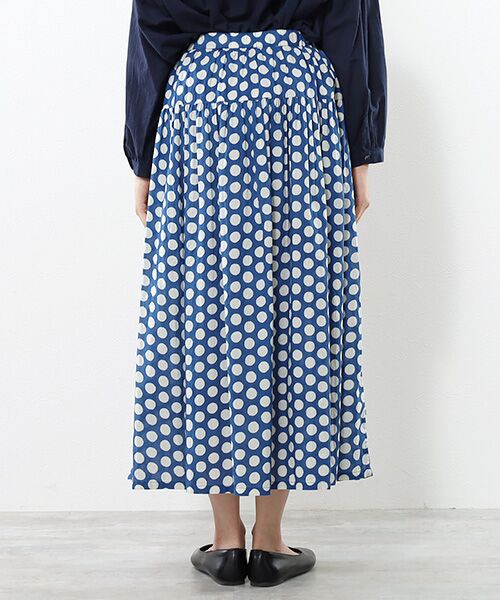 TABASA / タバサ ロング・マキシ丈スカート | コットンローン×ドットプリントスカート | 詳細10
