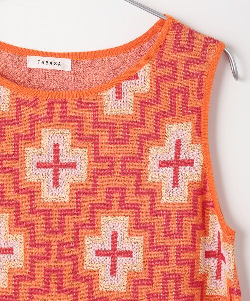 TABASA / タバサ ロング・マキシ丈ワンピース | ダマスクジャガードニットワンピース | 詳細2