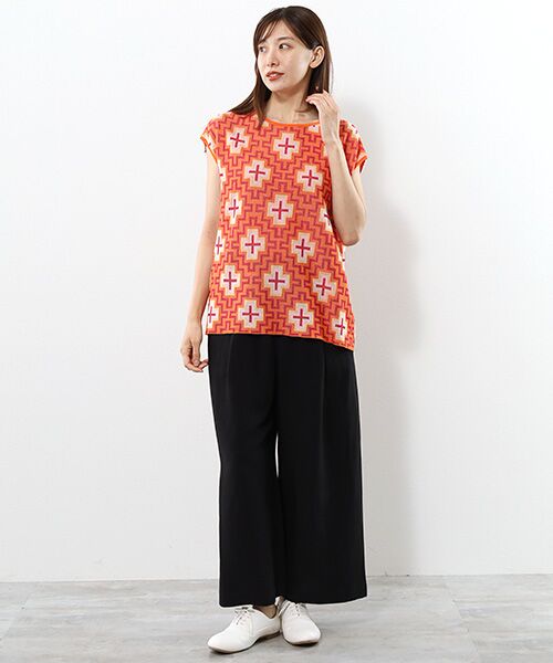 TABASA / タバサ ベスト | ダマスクジャガードスリーブレスセーター | 詳細7