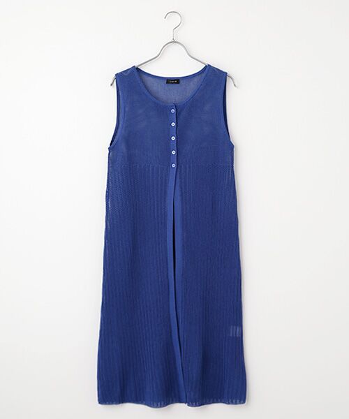 TABASA/タバサ メッシュロングベスト ブルー F