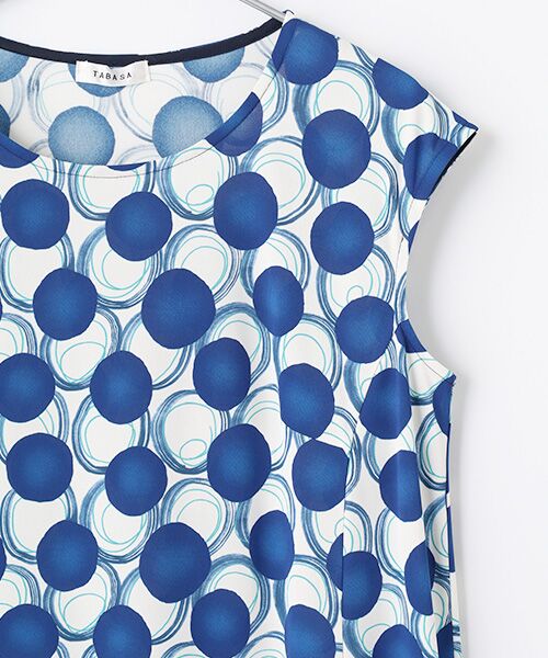 TABASA / タバサ ロング・マキシ丈ワンピース | ドットサークルプリントワンピース | 詳細7