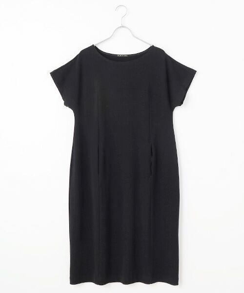 TABASA/タバサ 強撚ポンチワンピース クロ F TABASA/タバサ 強撚ポンチワンピース クロ F
