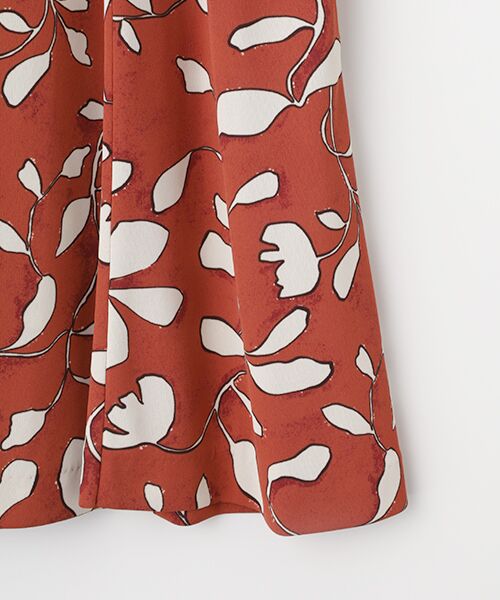 TABASA / タバサ チュニック | スムース×シルエットフラワープリントチュニック | 詳細6