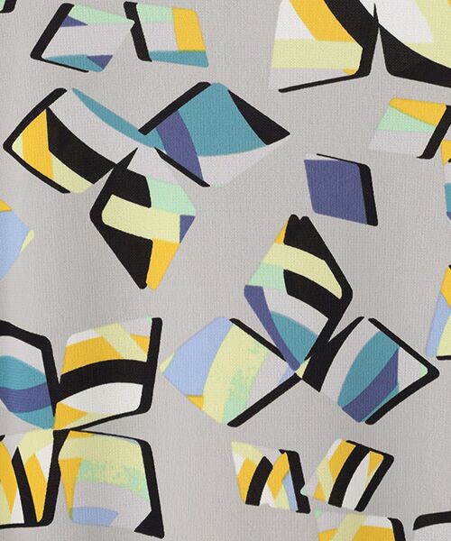 TABASA / タバサ チュニック | スムース×幾何フラワープリントチュニック | 詳細1