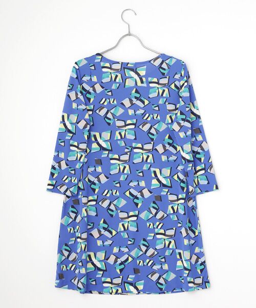 TABASA / タバサ チュニック | スムース×幾何フラワープリントチュニック | 詳細3
