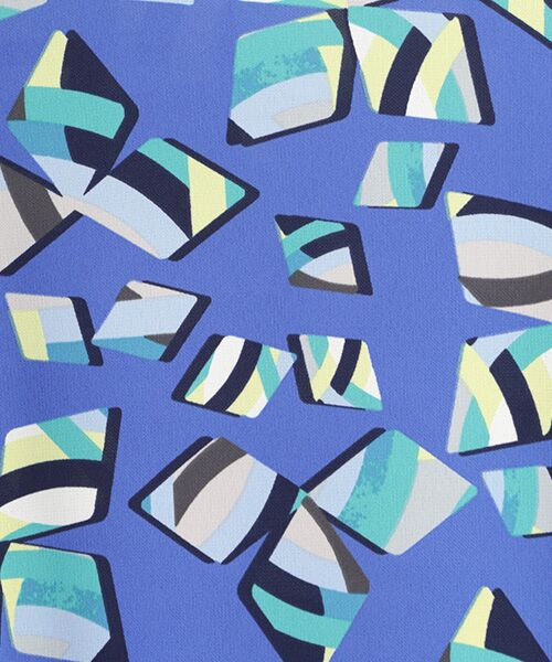 TABASA / タバサ チュニック | スムース×幾何フラワープリントチュニック | 詳細6