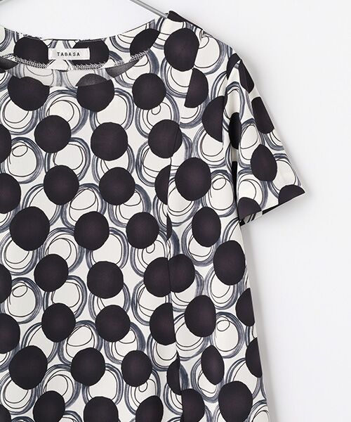 TABASA / タバサ チュニック | ドットサークルプリントチュニック | 詳細2