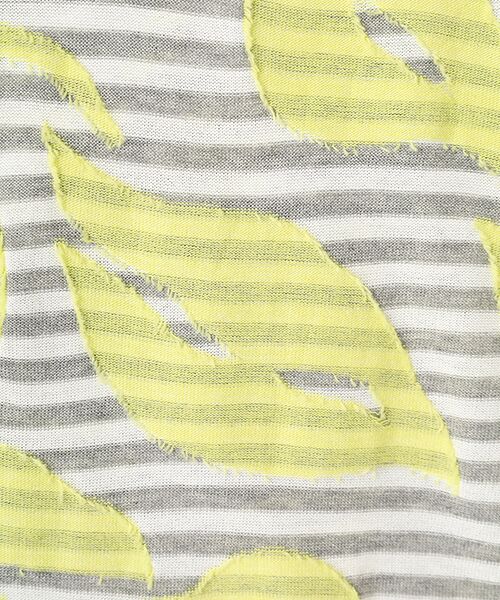 TABASA / タバサ チュニック | ボーダー×フラワーカットジャガードチュニック | 詳細4