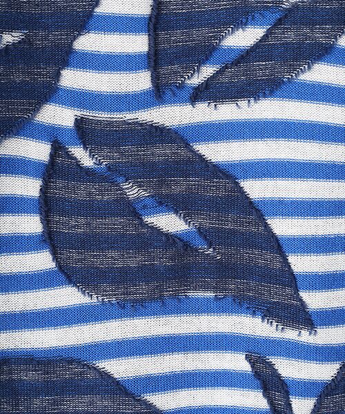 TABASA / タバサ チュニック | ボーダー×フラワーカットジャガードチュニック | 詳細7