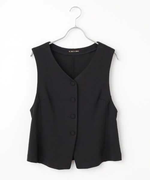 TABASA/タバサ ダンボールニットベスト クロ F TABASA/タバサ ダンボールニットベスト クロ F