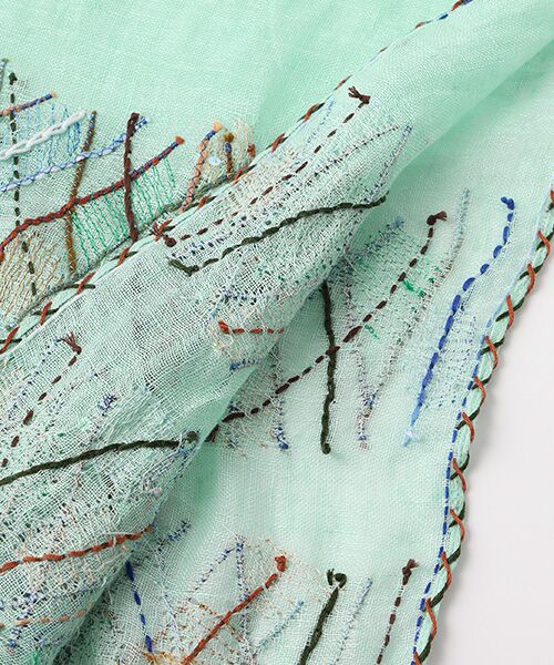 TABASA / タバサ マフラー・ショール・スヌード・ストール | ☆ライン刺繍ストール | 詳細2