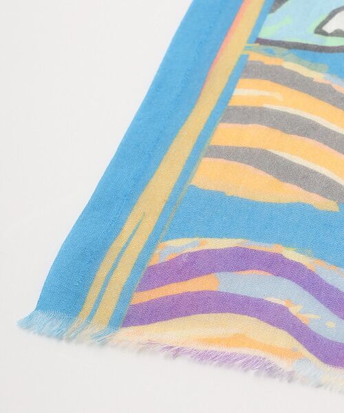 TABASA / タバサ マフラー・ショール・スヌード・ストール | ☆手描き風モザイク柄ストール | 詳細1