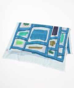 TABASA / タバサ マフラー・ショール・スヌード・ストール | ☆手描き風ペイント柄ストール