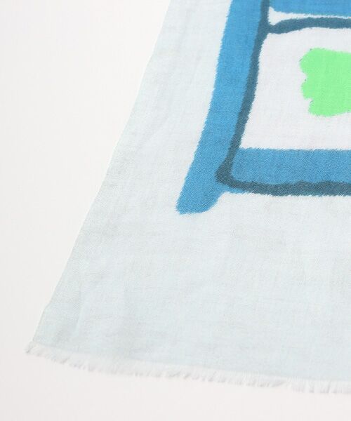 TABASA / タバサ マフラー・ショール・スヌード・ストール | ☆手描き風ペイント柄ストール | 詳細1