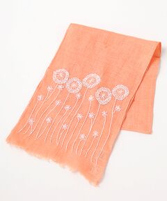 TABASA / タバサ マフラー・ショール・スヌード・ストール | ☆フラワー刺繍ストール