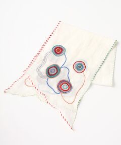 TABASA / タバサ マフラー・ショール・スヌード・ストール | ☆カラフルサークル刺繍ストール