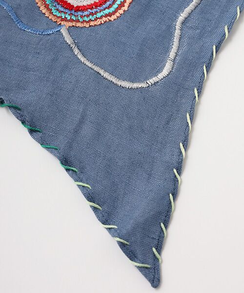 ☆カラフルサークル刺繍ストール （マフラー・ショール
