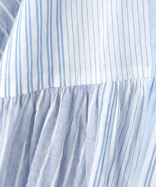 TABASA / タバサ チュニック | コットンシャーリングストライプチュニック | 詳細1