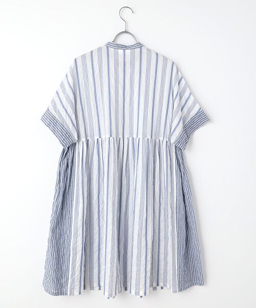 TABASA / タバサ チュニック | コットンシャーリングストライプチュニック | 詳細2