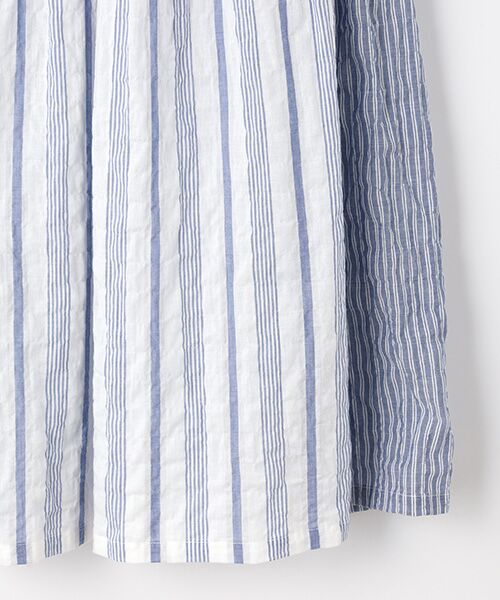 TABASA / タバサ チュニック | コットンシャーリングストライプチュニック | 詳細4