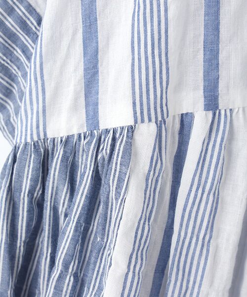 TABASA / タバサ チュニック | コットンシャーリングストライプチュニック | 詳細5
